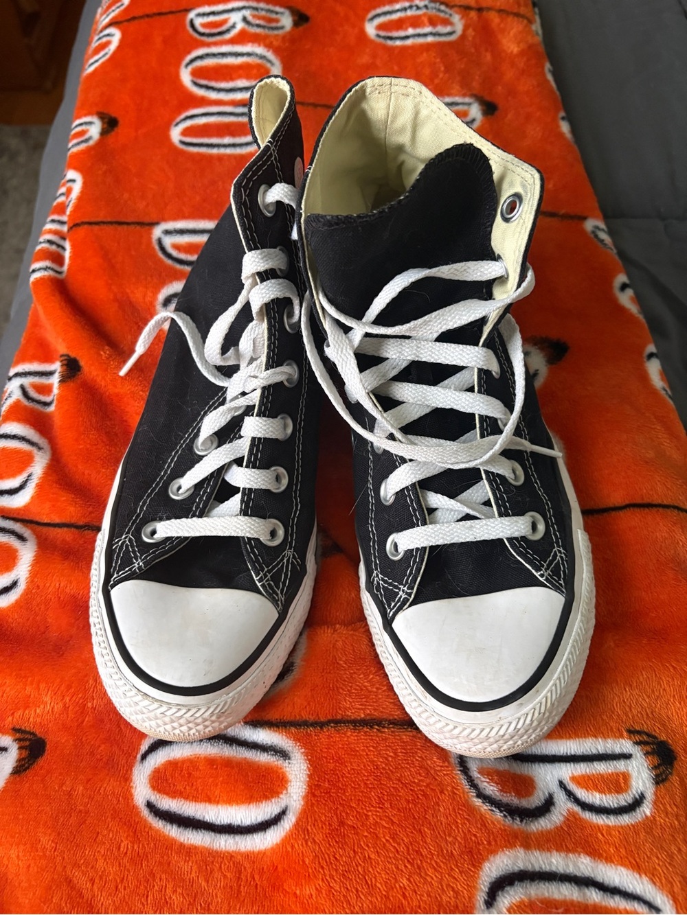 Converse Black and White High-Top Sneakers